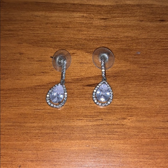 Diamond Dangling Earrings - Picture 1 of 4